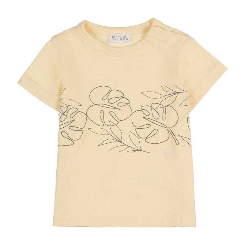 T-shirt Neonato e Bambino Jersey Gialla con Apertura Spalla – Nanan