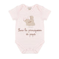 Body Neonato Rosa 'Sono la Principessa di Papà' con Orsetta – Nanan
