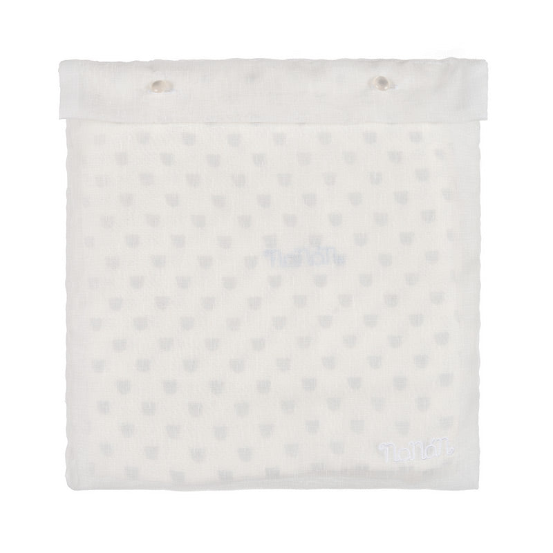Mussola Neonato Azzurra 120x120 cm – Cotone Organico Nanán