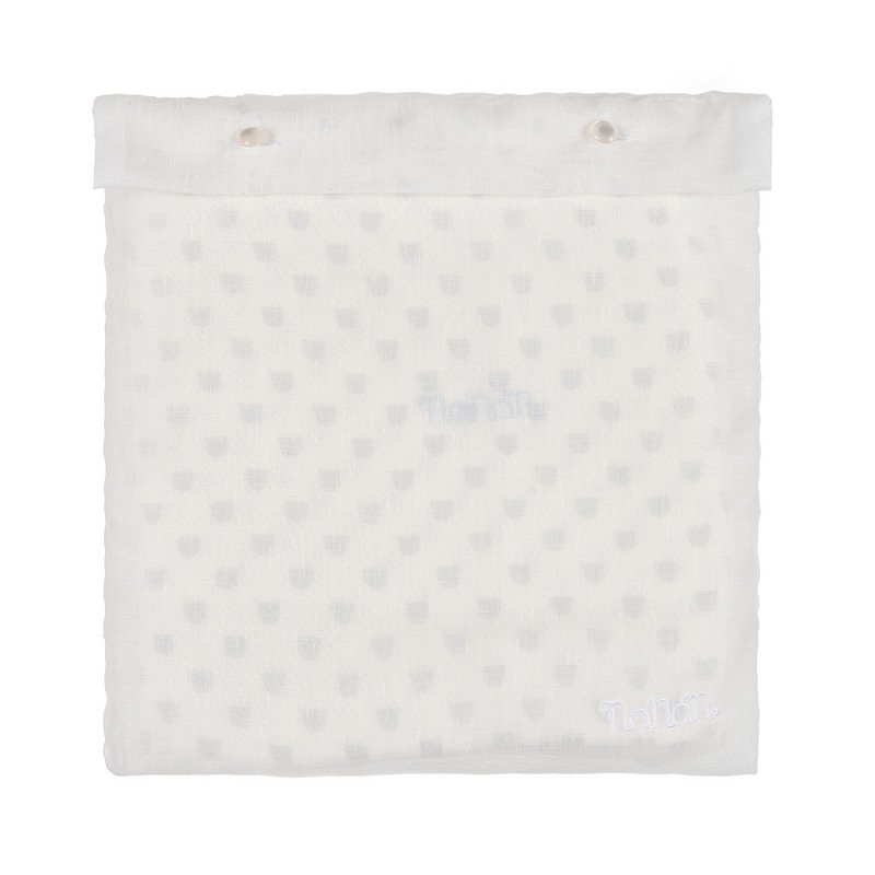 Mussola Neonato Azzurra 120x120 cm – Cotone Organico Nanán