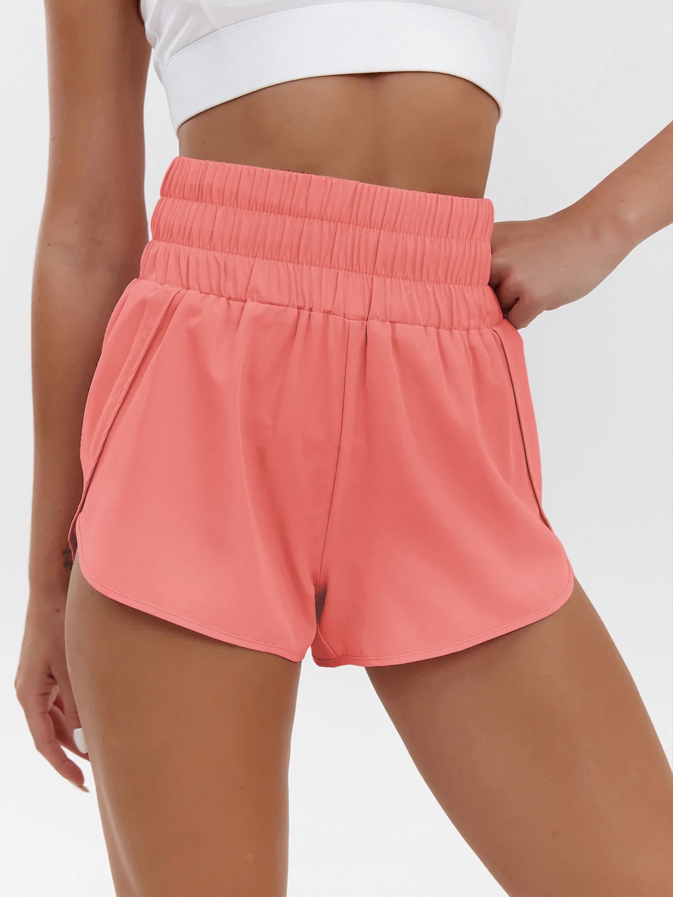 Pantaloncini Sportivi Donna Vita Alta – shopaffari.ves