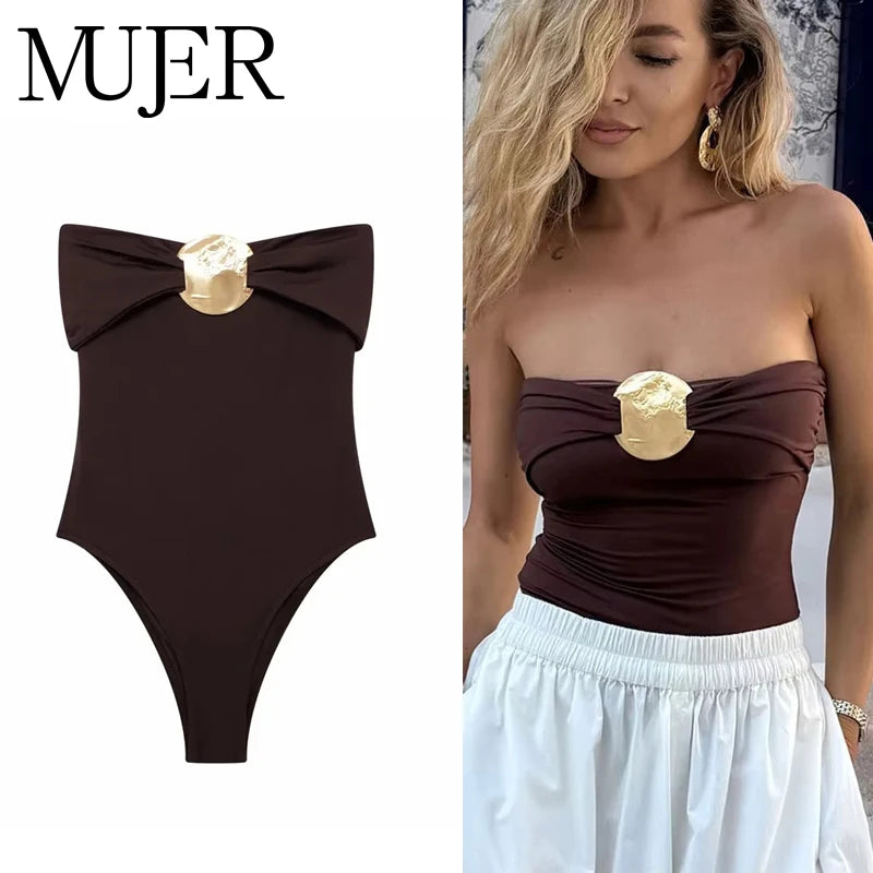 Bodysuit Spalla Scoperta Donna Slim – MUJER