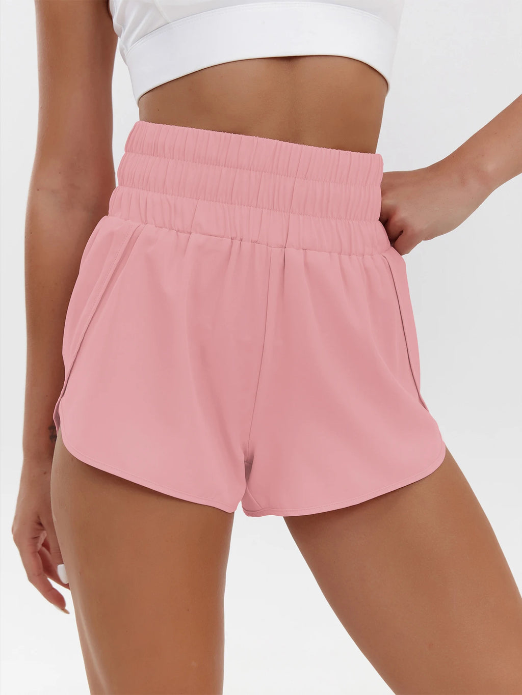 Pantaloncini Sportivi Donna Vita Alta – shopaffari.ves
