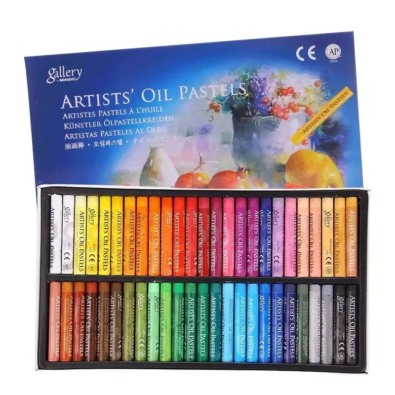 Pastelli ad Olio Morbidi per Bambini e Artisti – Set 12/25/50 Colori | Lavabili, Non Tossici, Anti-rottura