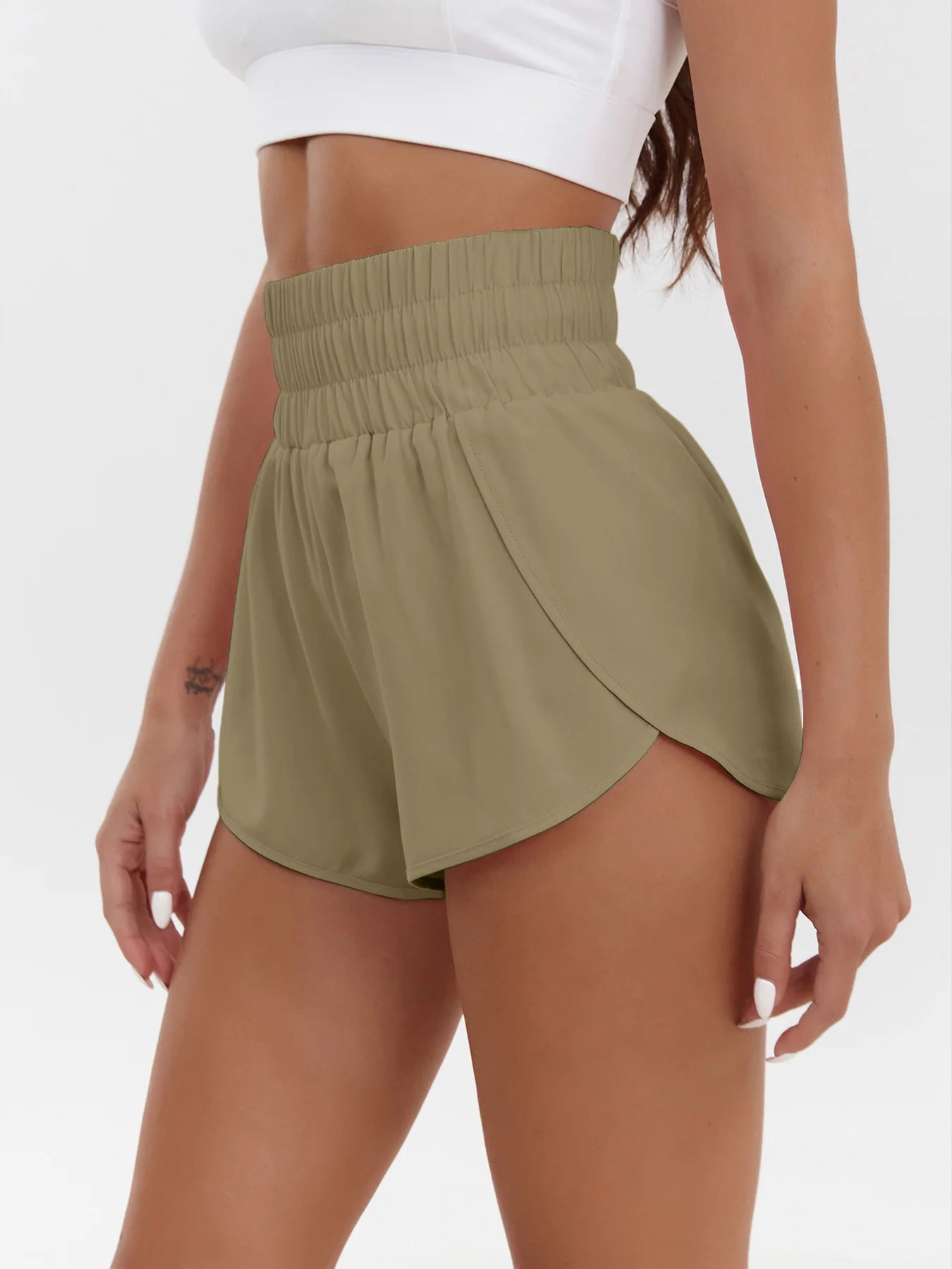 Pantaloncini Sportivi Donna Vita Alta – shopaffari.ves