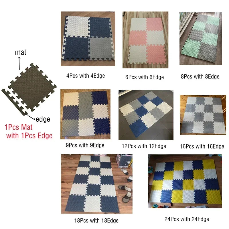 Tappetino Puzzle EVA per Bambini – Set 8/16 Pezzi 30x30cm