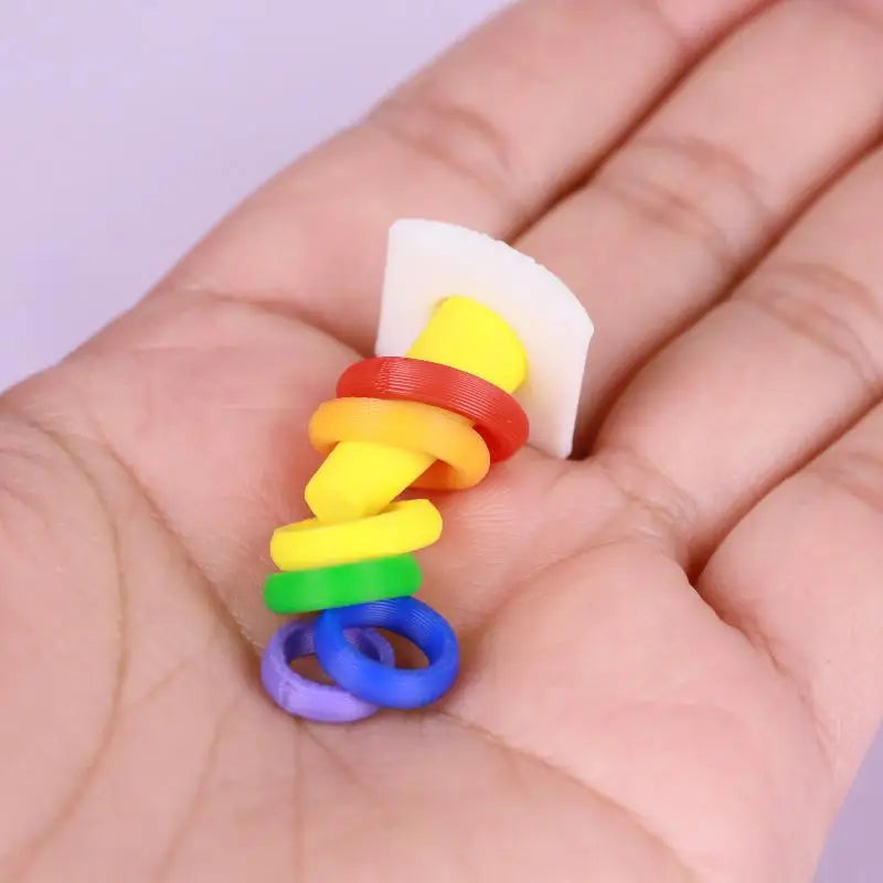 Torre Arcobaleno Impilabile – Gioco Educativo per Neonati e Bambini | 2 Set