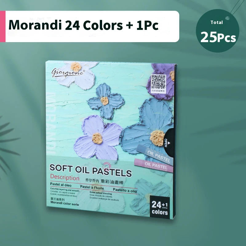 Pastelli ad Olio Morbidi – Set 12/25/38/50 Colori | Non Tossici, Lavabili, Colori Intensi per Bambini e Artisti
