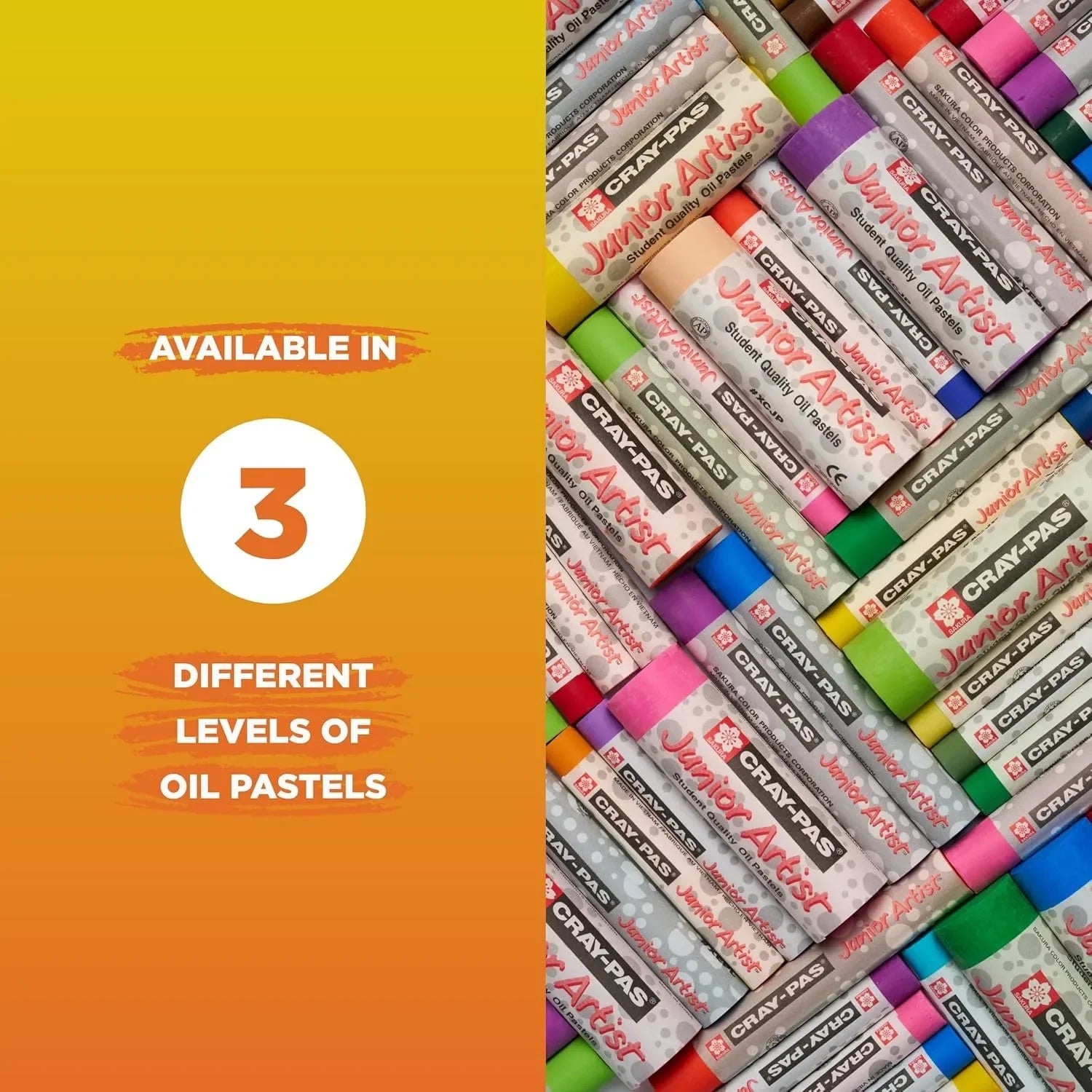 Pastelli a Olio Sakura XEP Cray-Pas – Morbidi, Lavabili e Anti-rottura | 12-48 Colori