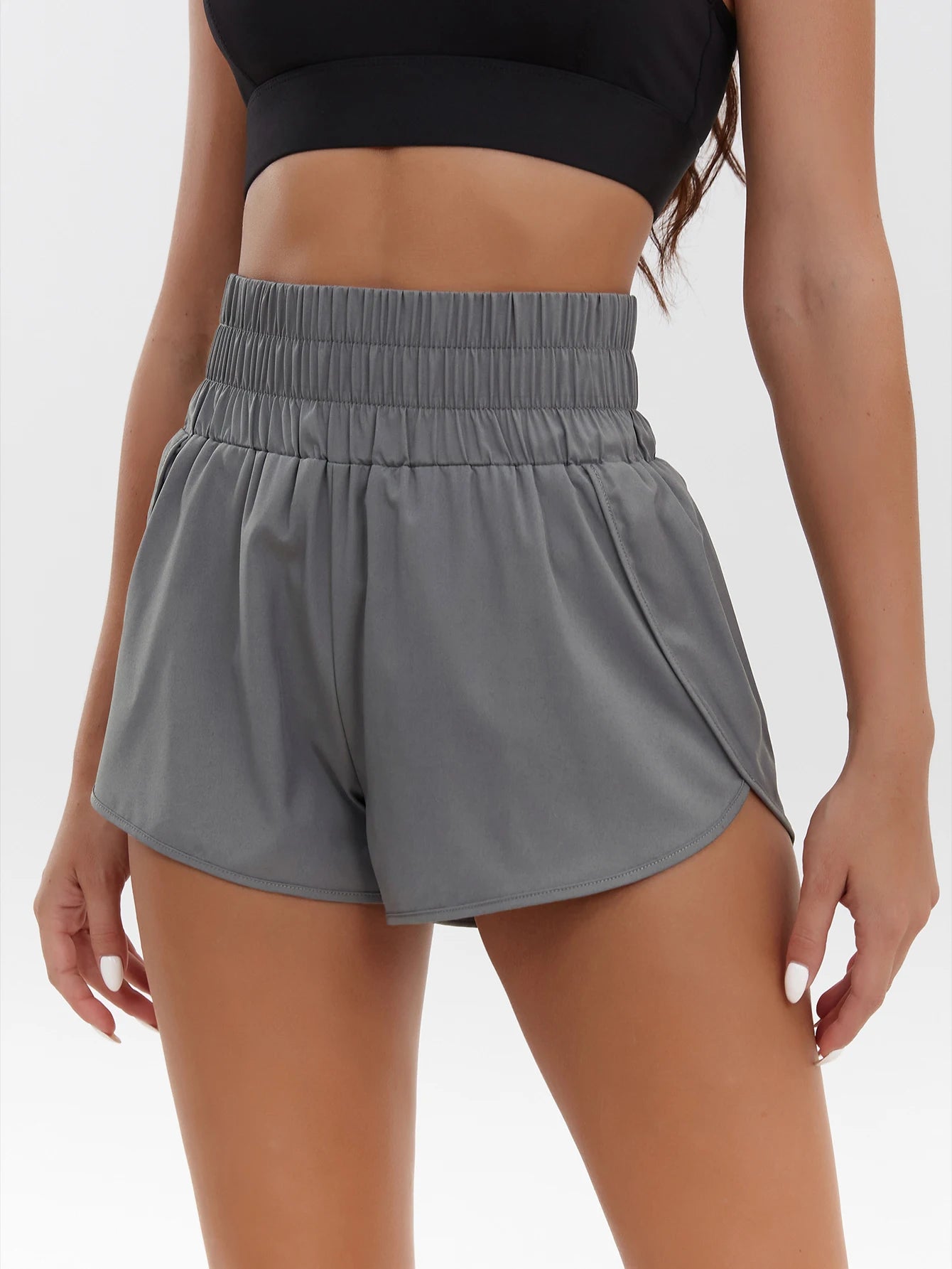 Pantaloncini Sportivi Donna Vita Alta – shopaffari.ves