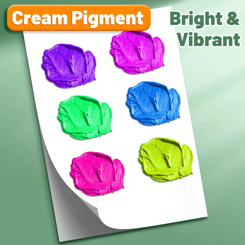 Colori Acrilici Maries – Set 12/18/24 Colori 5ml | Resistenti all’Acqua, per Tela, Roccia, Artigianato DIY