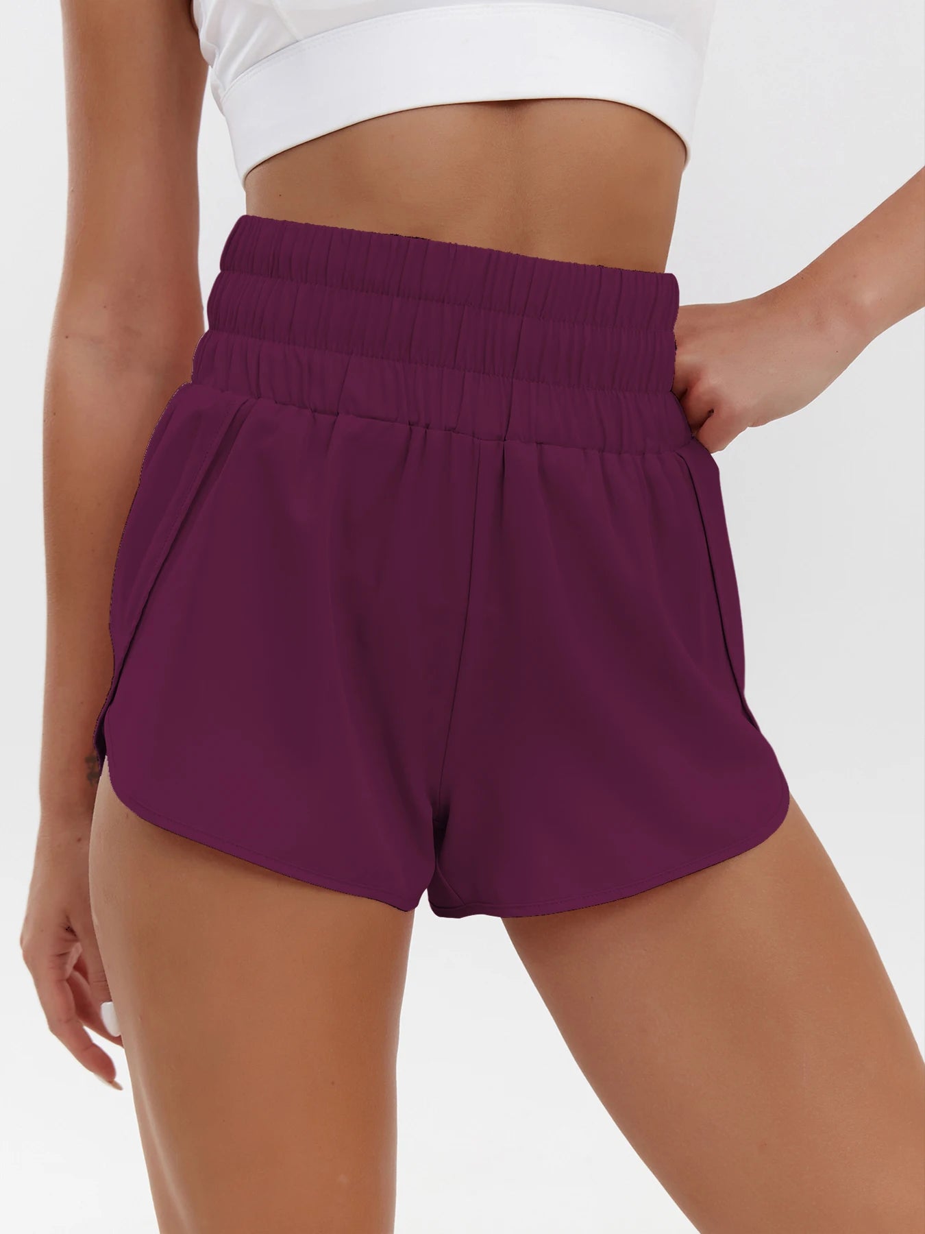 Pantaloncini Sportivi Donna Vita Alta – shopaffari.ves