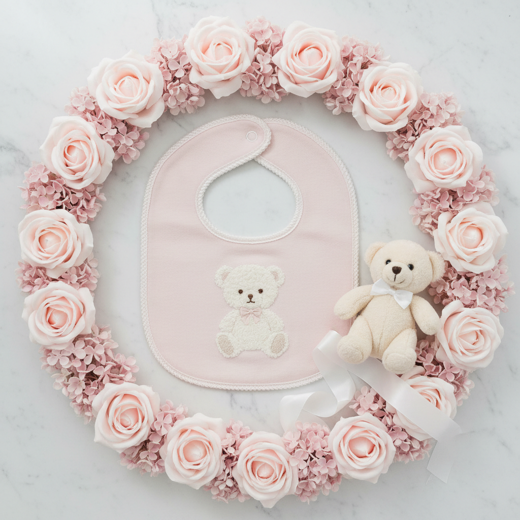 Bavaglio Rosa Nanan – Flat Lay