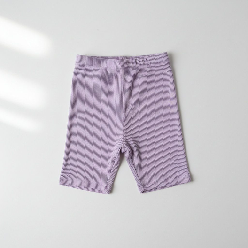 Biker Shorts Lilla - Flat Lay