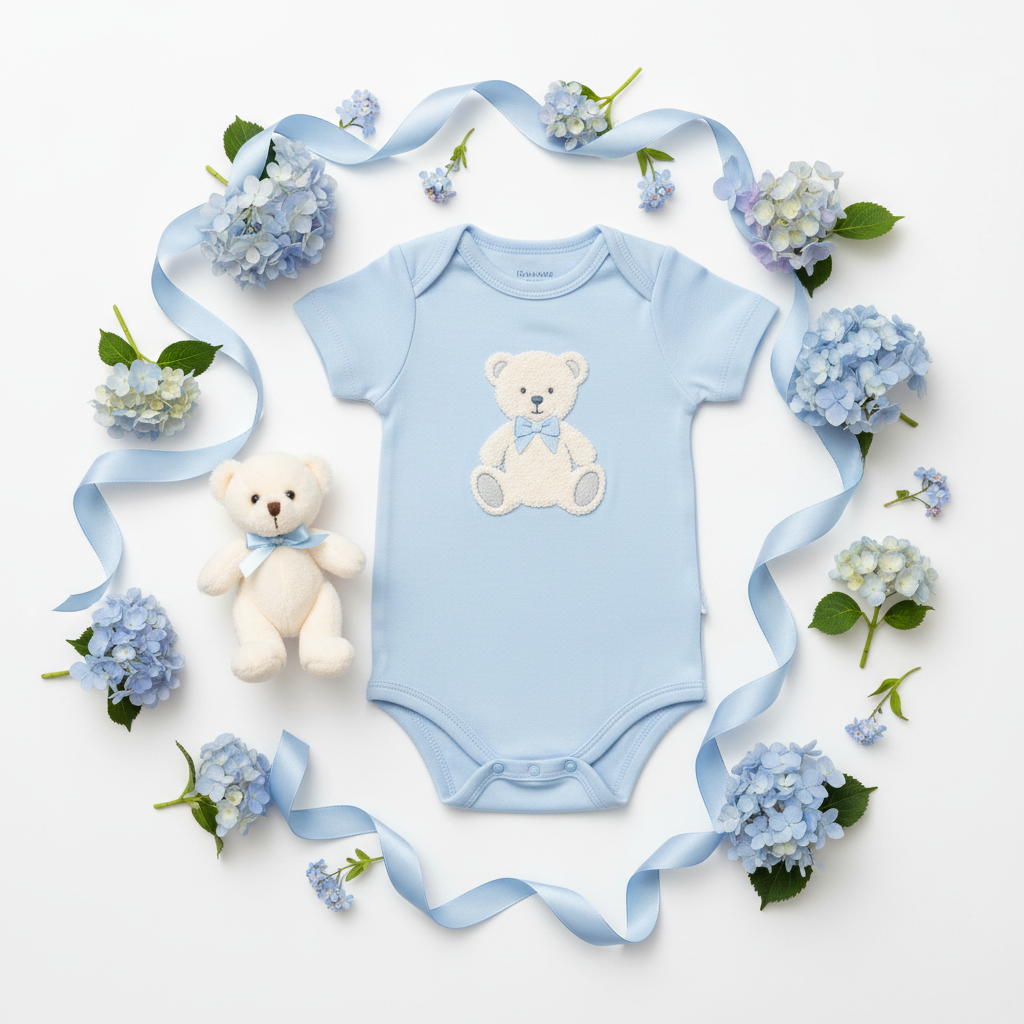 Body Azzurro Nanan – Flat Lay