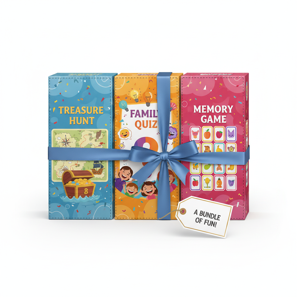 Bundle giochi di famiglia - mockup regalo