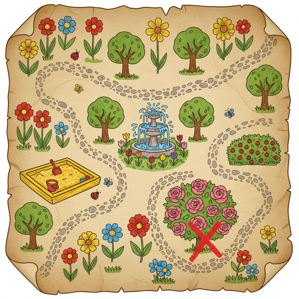 Mappa del giardino