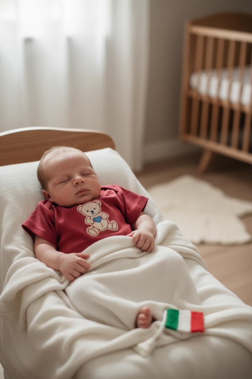 T-shirt Rossa Neonato Orsetto – Lifestyle