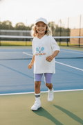 Biker Shorts Bambina in Maglia Costina Lilla – Minikid